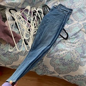 American Eagle striped jeans